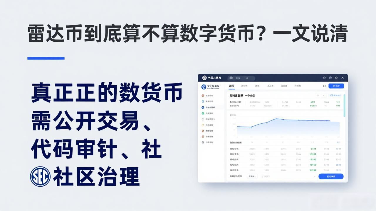 雷达币到底算不算数字货币？一文说清