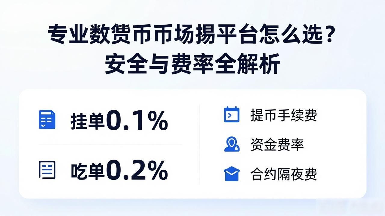专业数字货币交易平台怎么选？安全与费率全解析