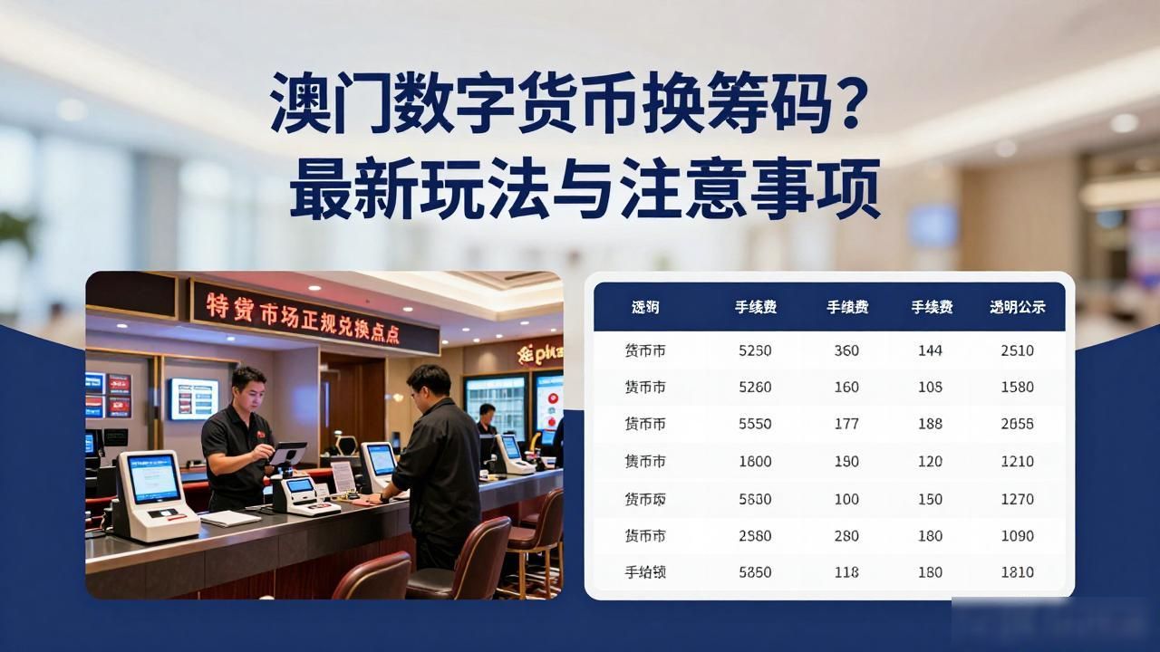 澳门数字货币换筹码？最新玩法与注意事项