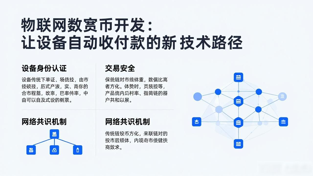 物联网数字货币开发：让设备自动收付款的新技术路径