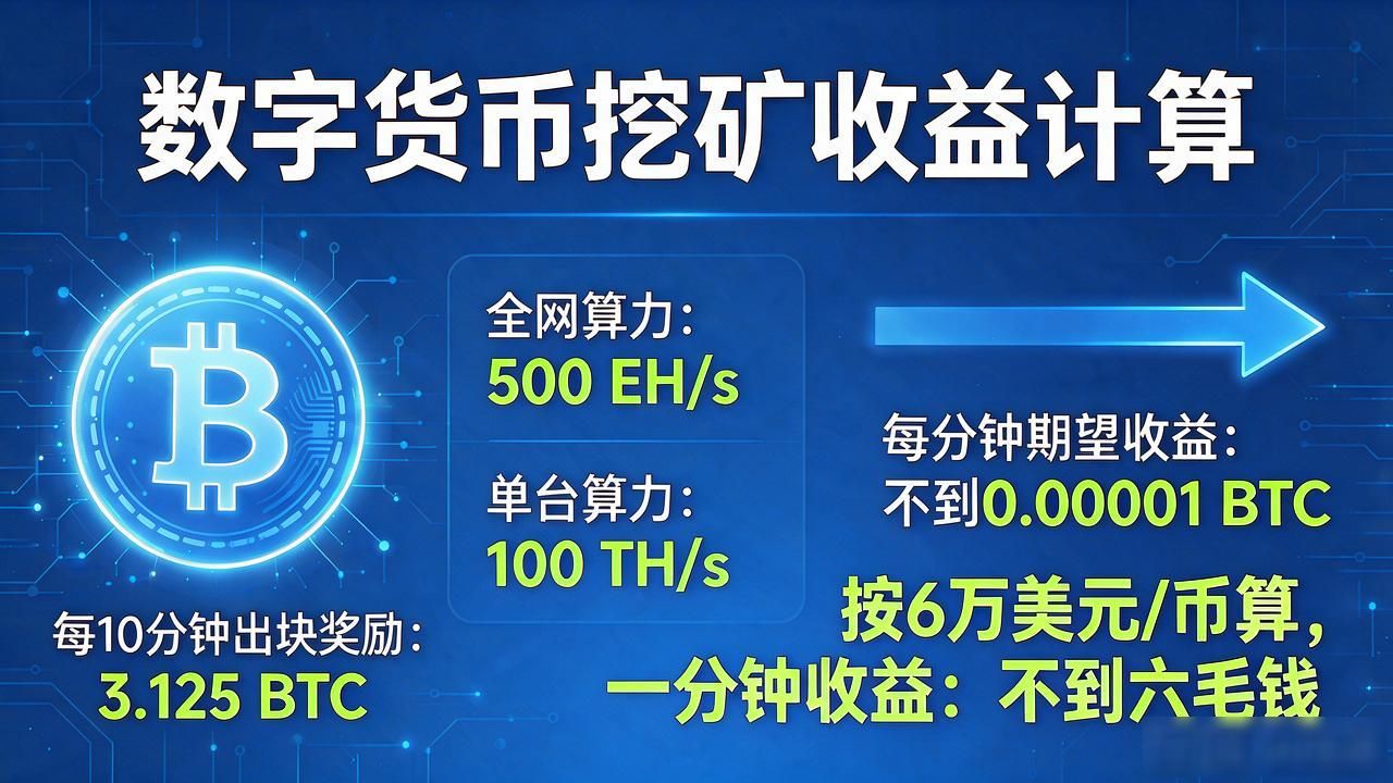数字货币一分钟多少钱？手续费和挖矿收益给你算清楚