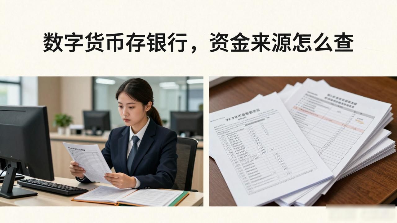 数字货币存银行，资金来源怎么查