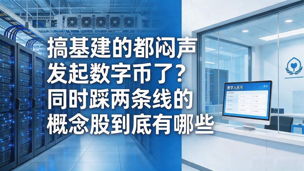 搞基建的都闷声发起数字币了？同时踩两条线的概念股到底有哪些