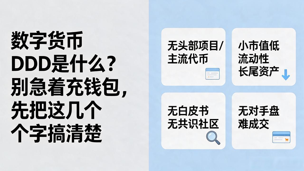 数字货币DDD是什么？别急着充钱包，先把这几个字搞清楚