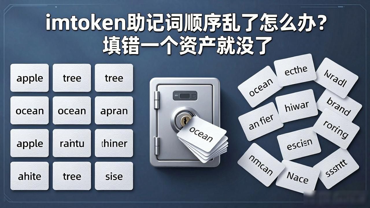 imtoken助记词顺序乱了怎么办？填错一个资产就没了