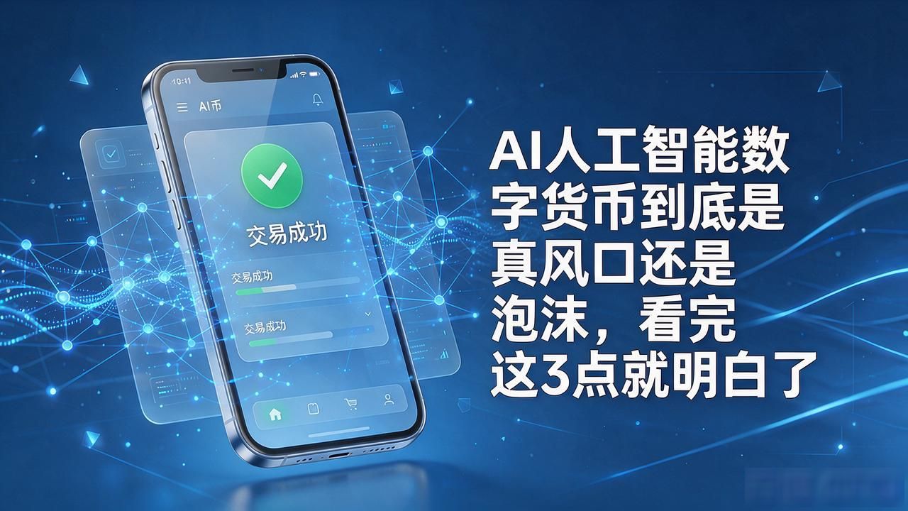 AI人工智能数字货币到底是真风口还是泡沫，看完这3点就明白了