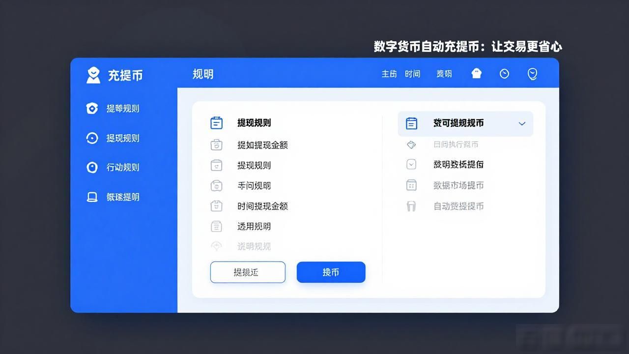 数字货币自动充提币：让交易更省心