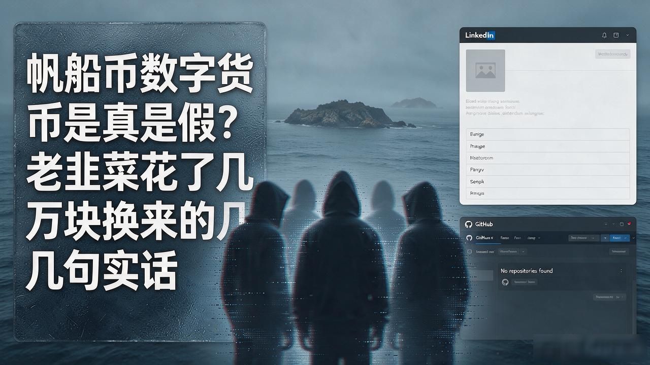 帆船币数字货币是真是假？老韭菜花了几万块换来的几句实话