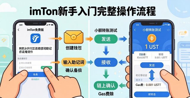 imToken免费版新手入门：先备份助记词，再小额转账测试