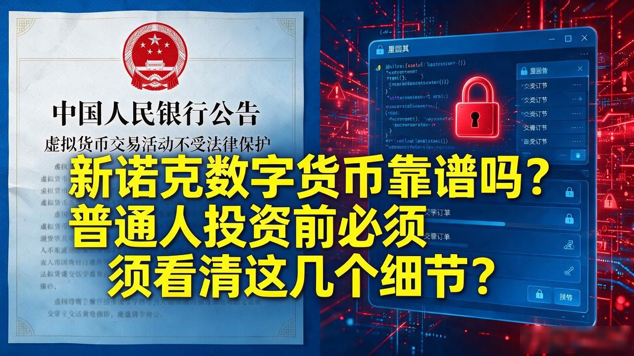 新诺克数字货币靠谱吗？普通人投资前必须看清这几个细节