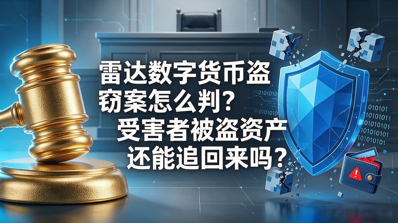 雷达数字货币盗窃案怎么判？受害者被盗资产还能追回来吗
