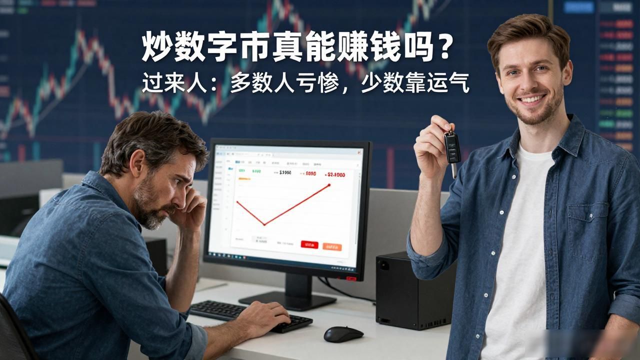 炒数字货币真能赚钱吗？过来人：多数人亏惨，少数靠运气