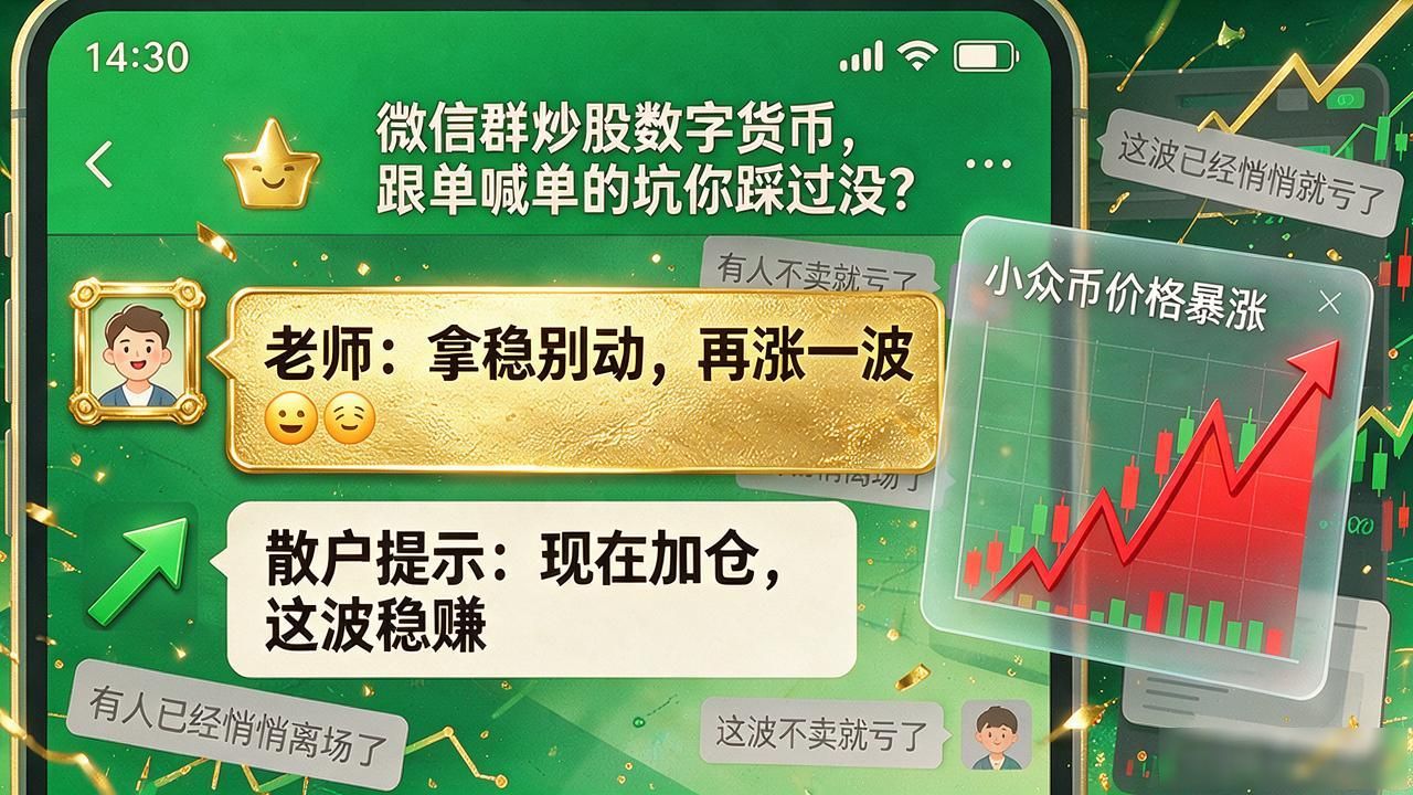 微信群炒股数字货币，跟单喊单的坑你踩过没？