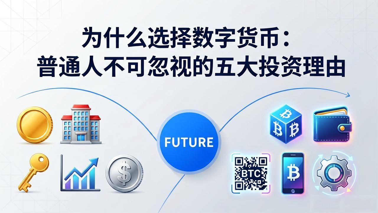 为什么选择数字货币：普通人不可忽视的五大投资理由
