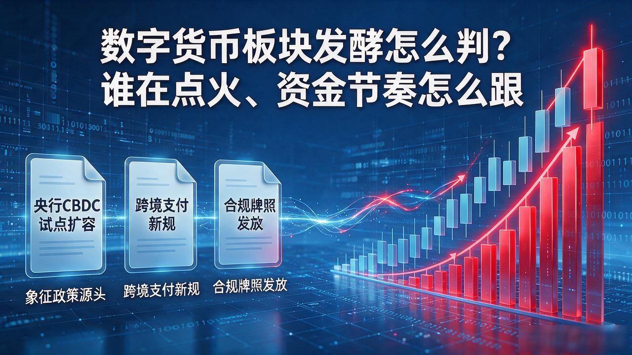 数字货币板块发酵怎么判？谁在点火、资金节奏怎么跟
