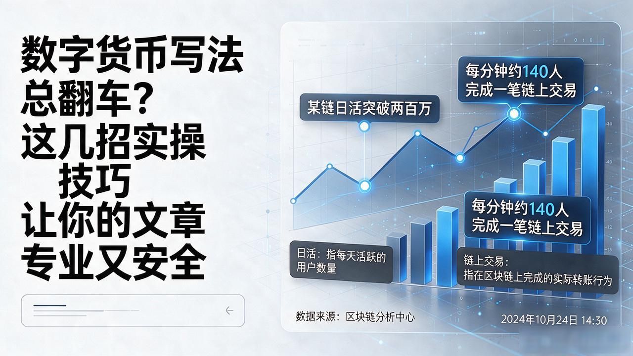 数字货币写法总翻车？这几招实操技巧让你的文章专业又安全