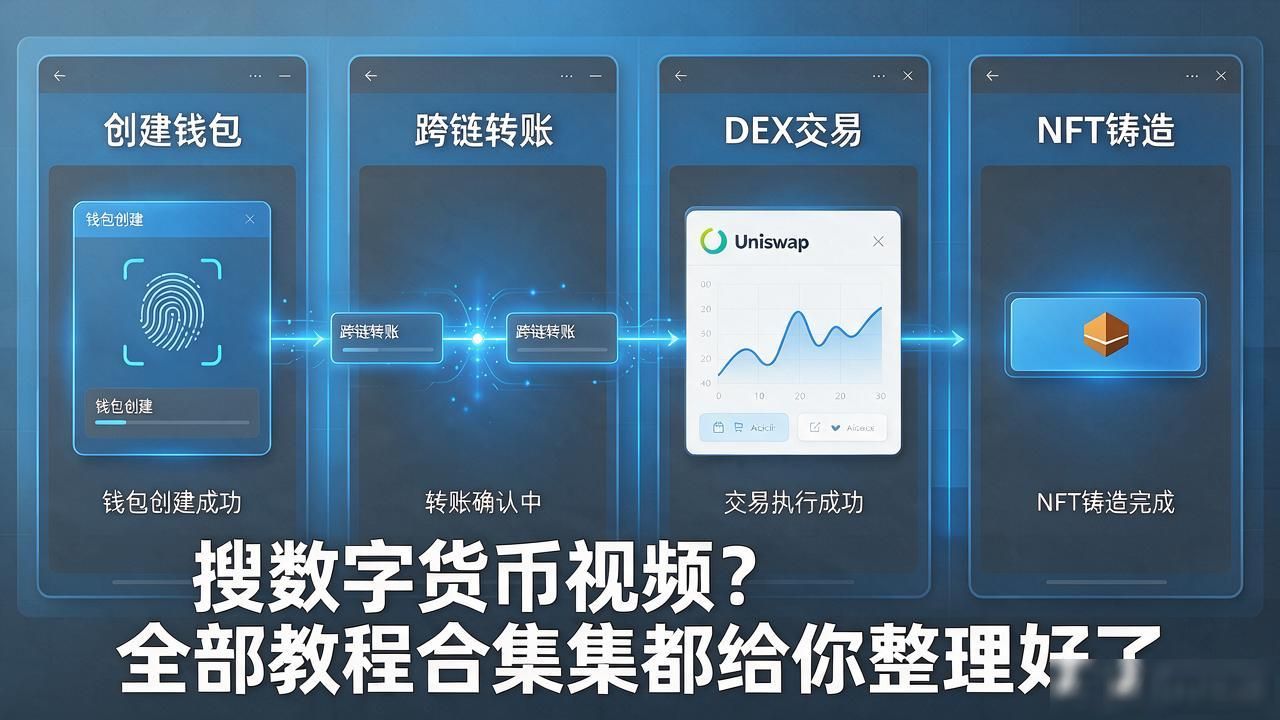 搜数字货币视频？全部教程合集都给你整理好了