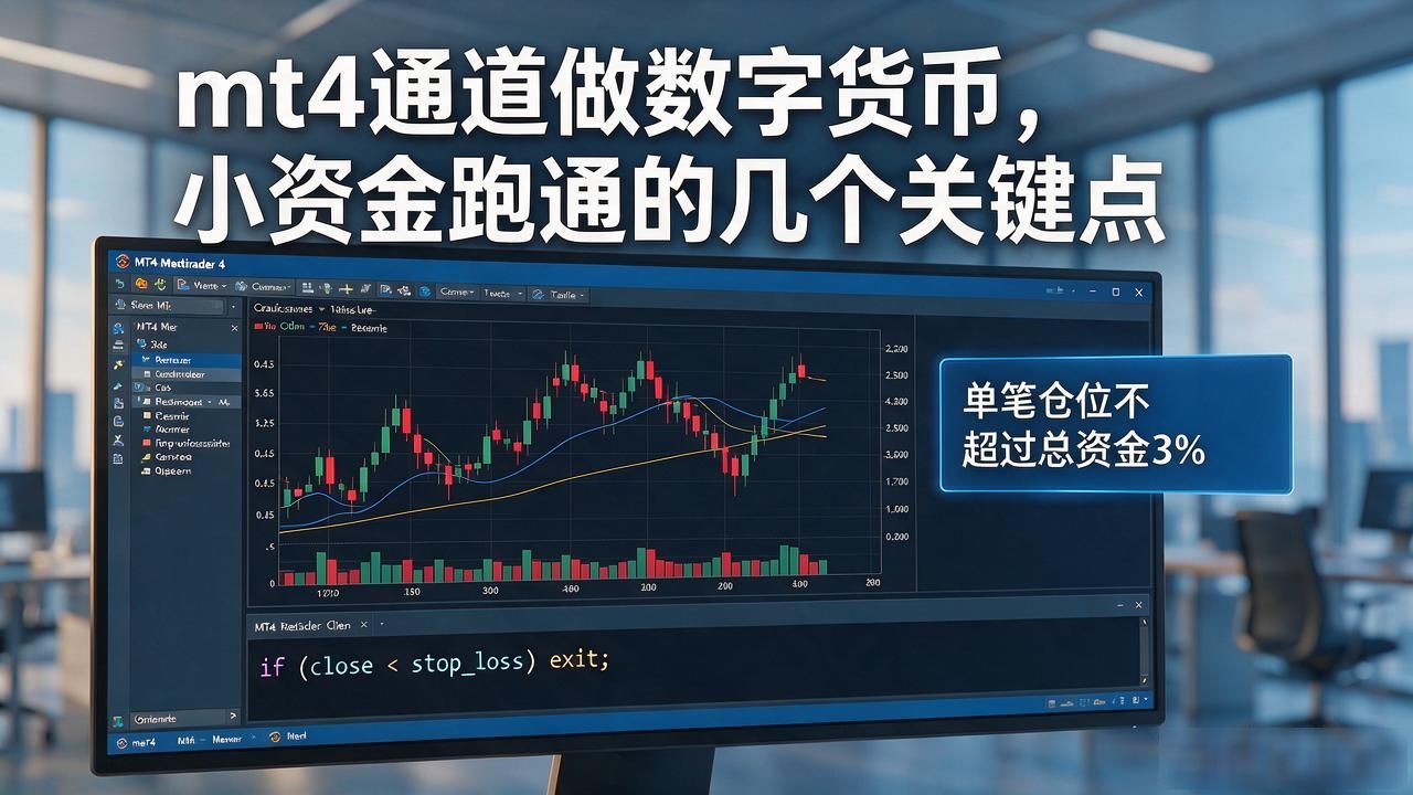 mt4通道做数字货币，小资金跑通的几个关键点