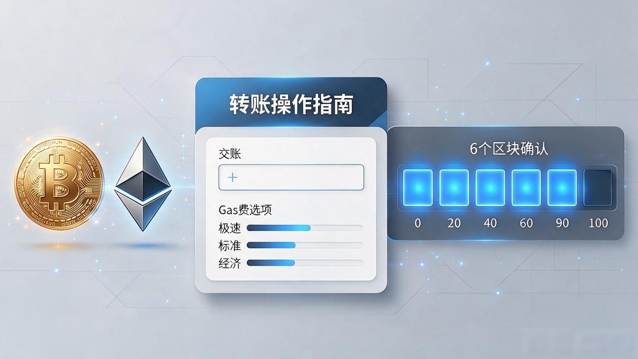 数字货币转账怎么操作？新手从填地址到确认到账全流程