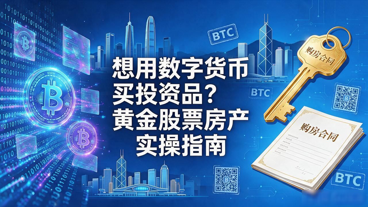 想用数字货币买投资品？黄金股票房产实操指南