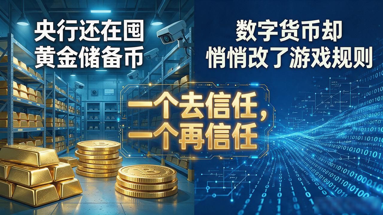 央行还在囤黄金储备币，数字货币却悄悄改了游戏规则，你该站哪边
