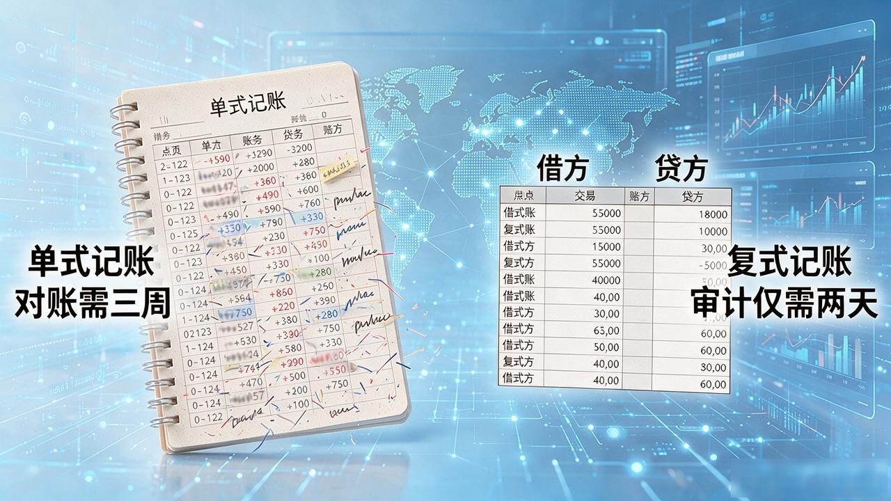 复式账本数字货币到底怎么运作？每笔交易借方贷方一笔不能少