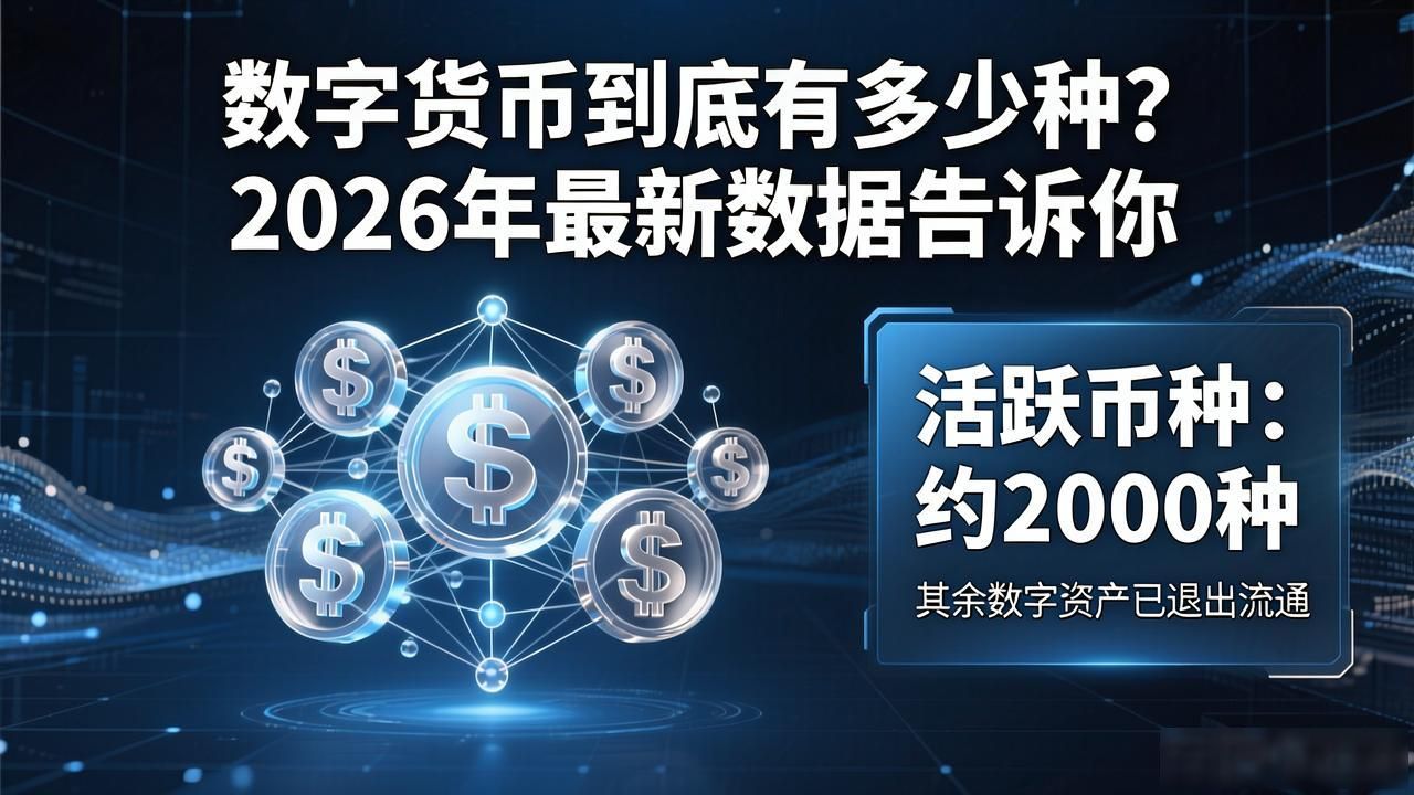 数字货币到底有多少种？2026年最新数据告诉你