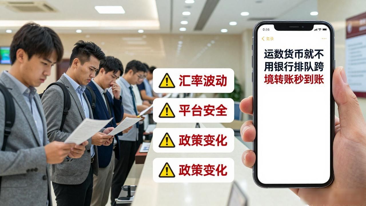 运数字货币就不用银行排队，跨境转账秒到账
