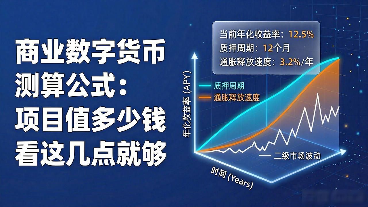 商业数字货币测算公式：项目值多少钱看这几点就够