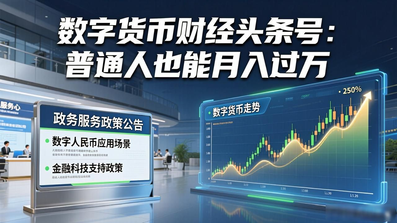 数字货币财经头条号：普通人也能月入过万