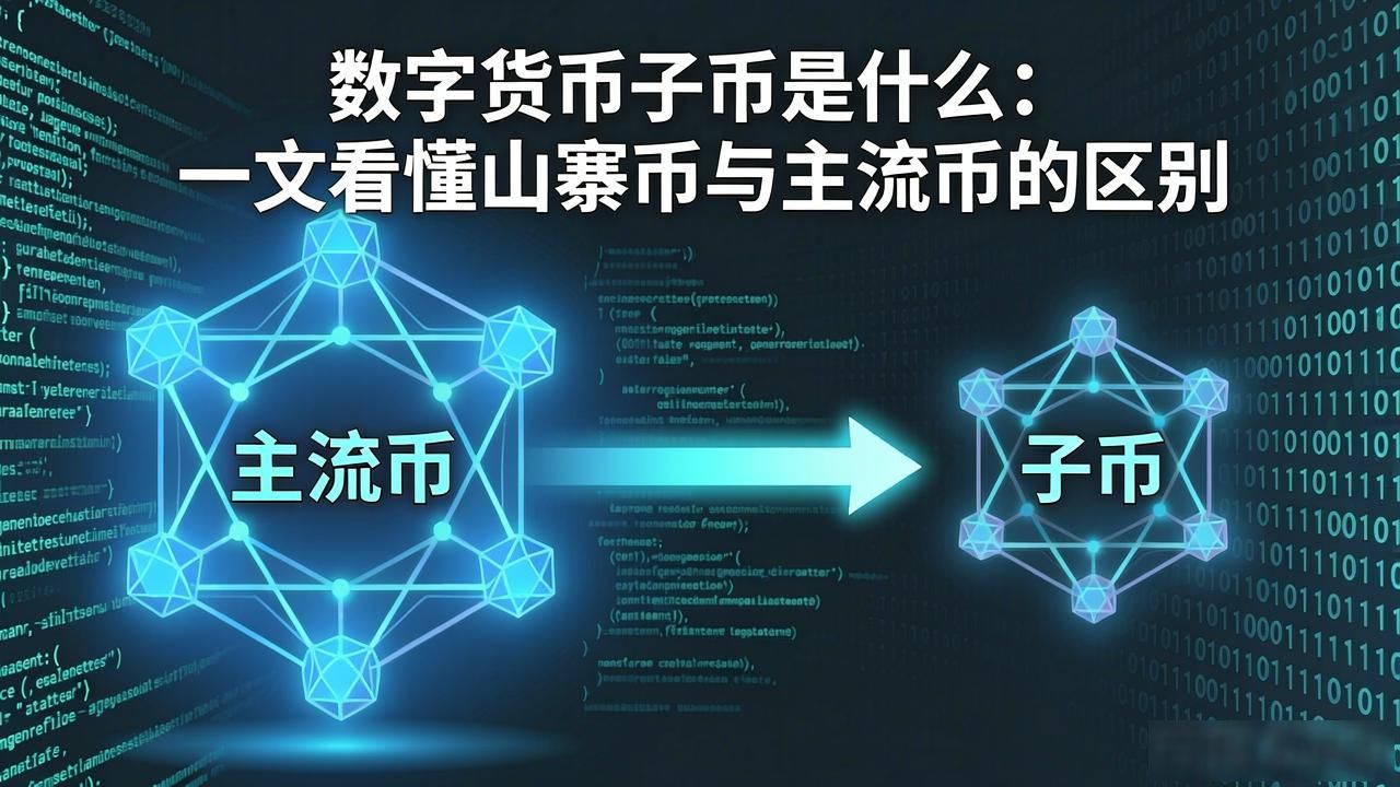 数字货币子币是什么：一文看懂山寨币与主流币的区别