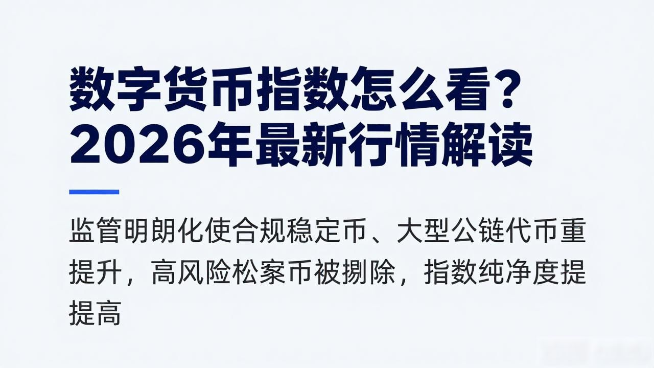 数字货币指数怎么看？2026年最新行情解读