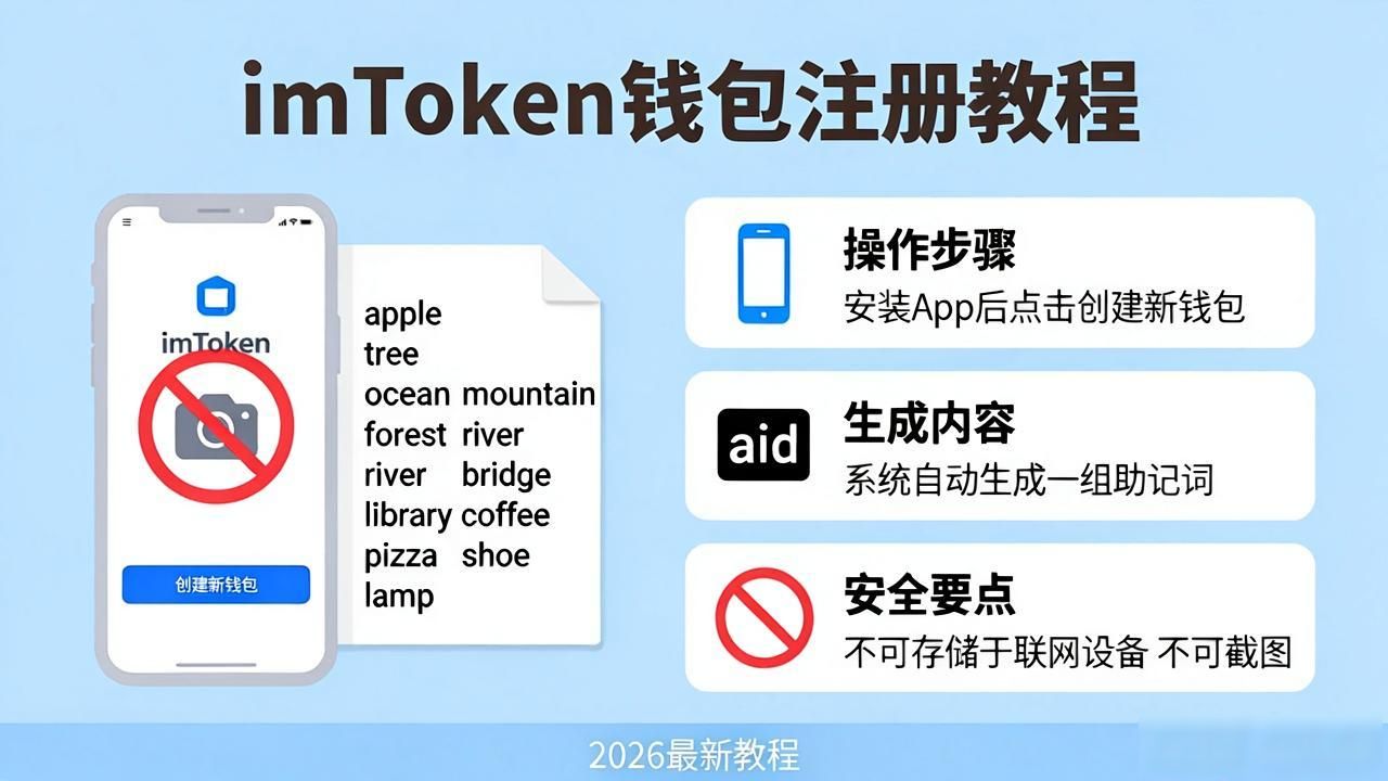 imToken钱包怎么注册？2026最新注册教程详解