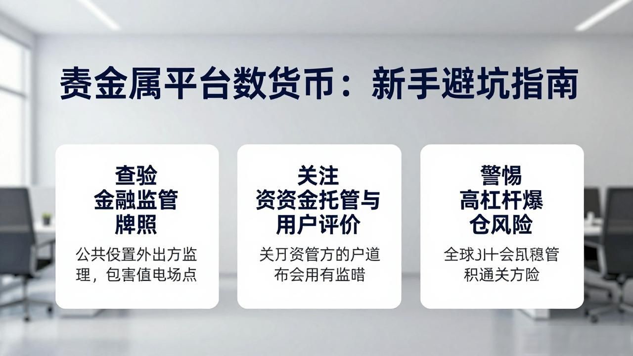 贵金属平台数字货币：新手避坑指南
