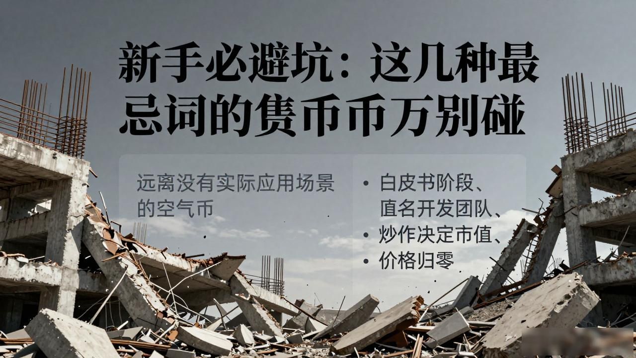 新手必避坑：这几种最忌讳的数字货币千万别碰