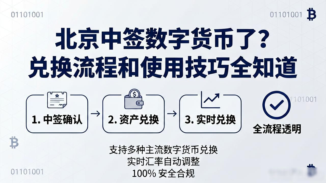 北京中签数字货币了？兑换流程和使用技巧全知道