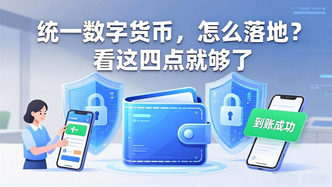 统一数字货币，怎么落地？看这四点就够了