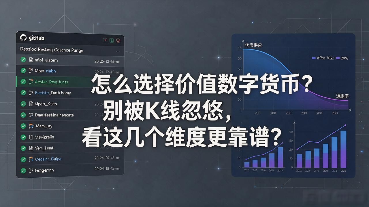 怎么选择价值数字货币？别被K线忽悠，看这几个维度更靠谱