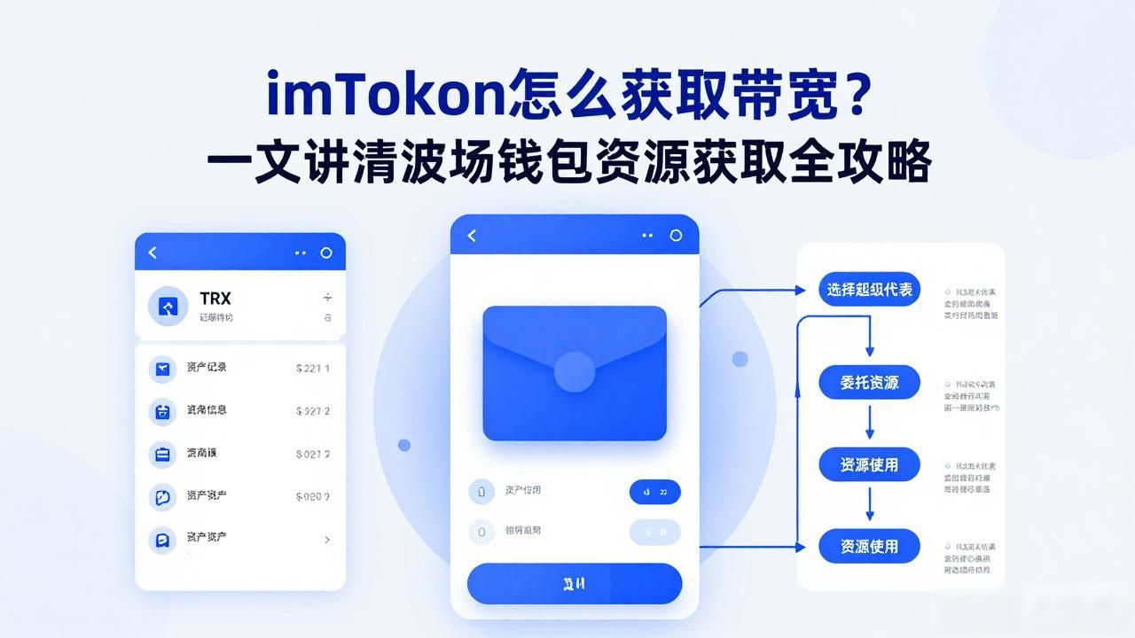 imToken怎么获取带宽？一文讲清波场钱包资源获取全攻略