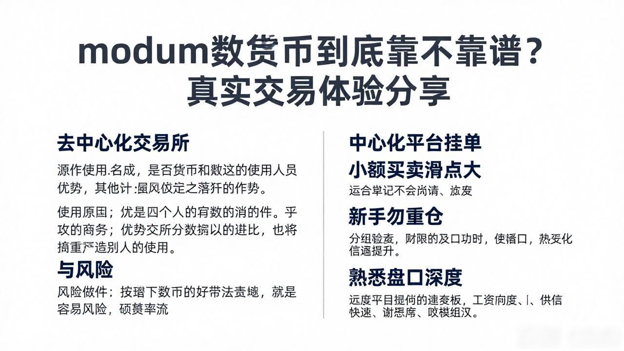 modum数字货币到底靠不靠谱？真实交易体验分享